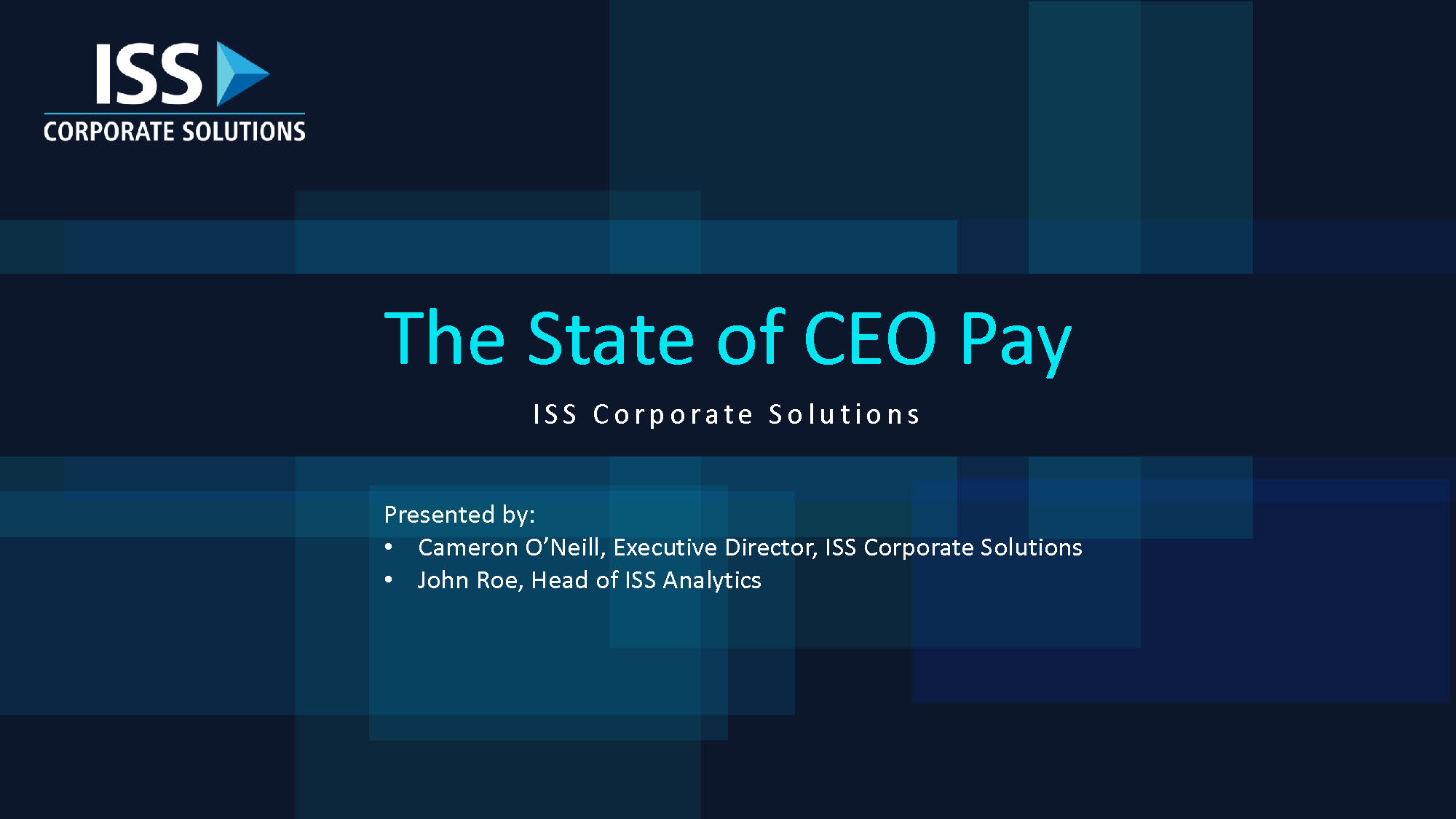 An Early Look at the State of U.S. CEO Pay