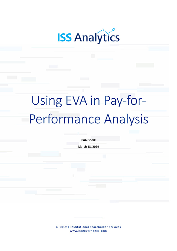 Using EVA in Pay-for-Performance Analysis