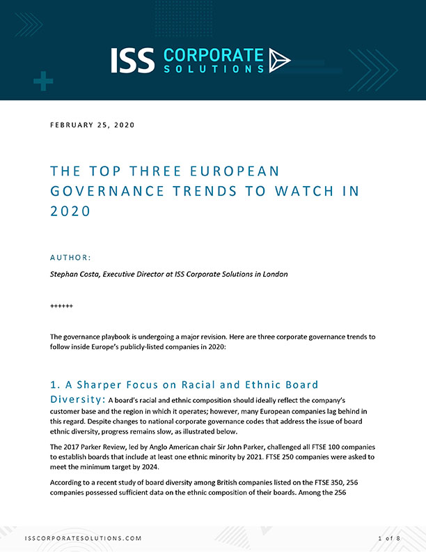 The Top Three European Trends to Watch in 2020