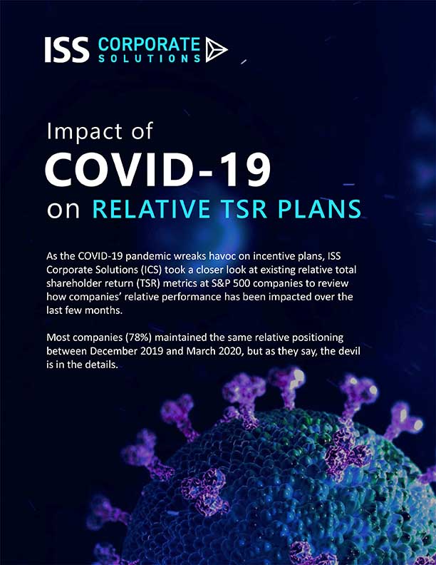 Impact of Covid-19 on Relative TSR Plans