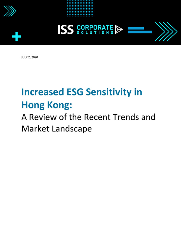 Increased ESG Sensitivity in Hong Kong: A Review of the Recent Trends and Market Landscape