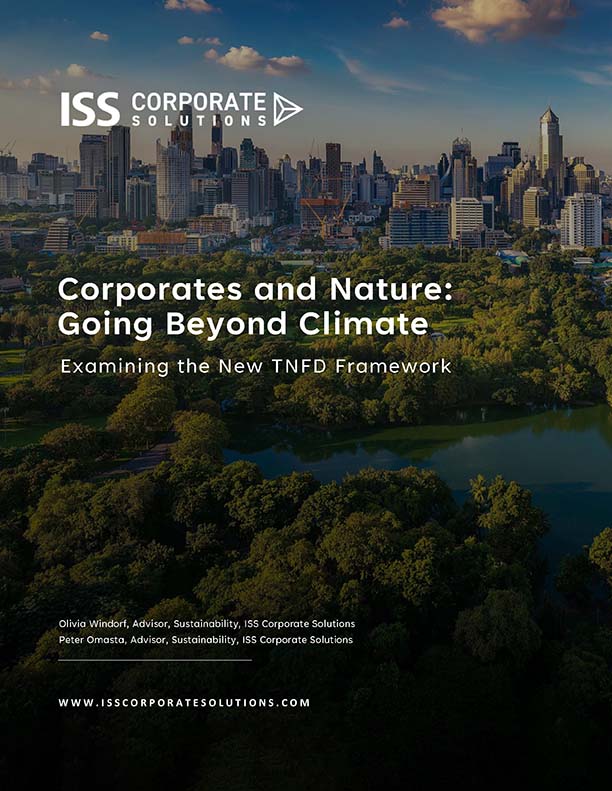 Corporates and Nature: Going Beyond Climate