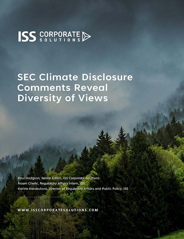 SEC Climate Disclosure Comments Reveal Diversity of Views