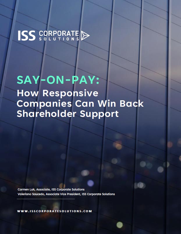 SAY-ON-PAY: How Responsive Companies Can Win Back Shareholder Support