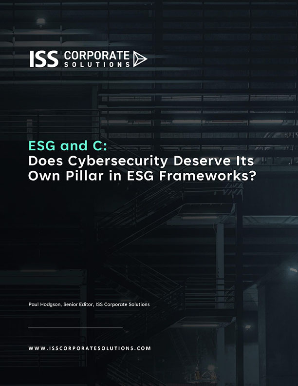 ESG and C: Does Cybersecurity Deserve Its Own Pillar in ESG Frameworks?