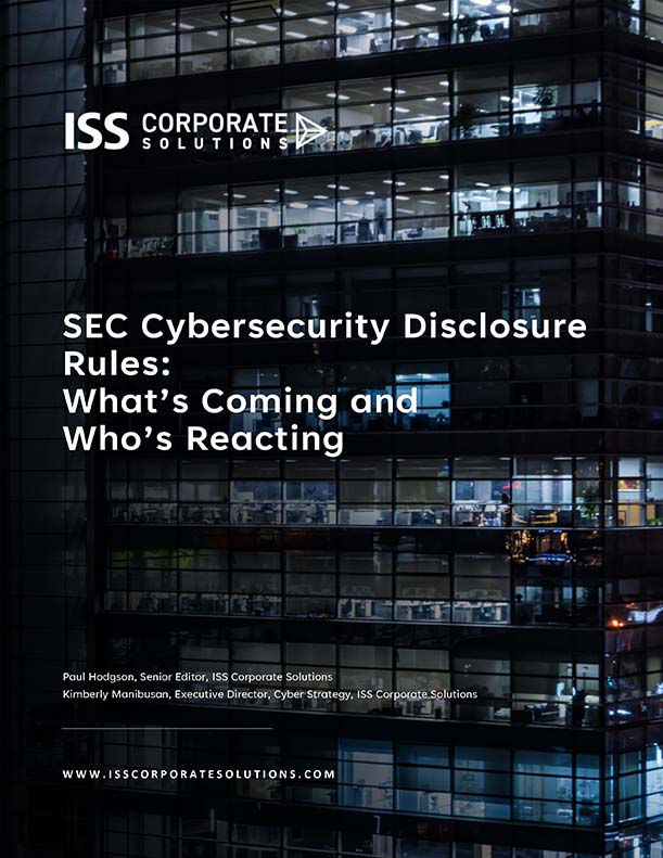 SEC Cybersecurity Disclosure Rules: What’s Coming and Who’s Reacting