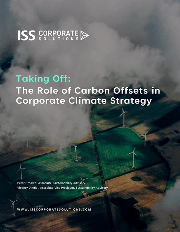 Taking Off: The Role of Carbon Offsets in Corporate Climate Strategy